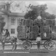 “King Cotton and his slaves, Greenwood, Miss.” Photograph shows three African-American men and one boy posed with a horse-drawn wagon loaded with bales of cotton in front of the Leflore County, Miss., courthouse.
Library of Congress